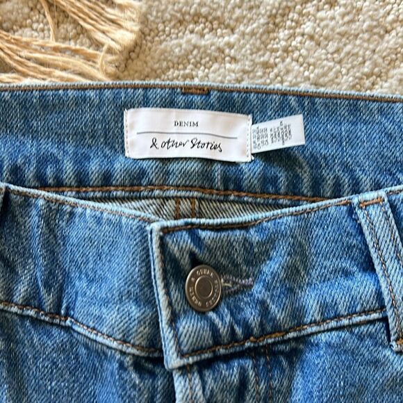 NWT & Other Stories Wide Leg, Low Waist, Non Stretch Jean Size 32 - Picture 8 of 13